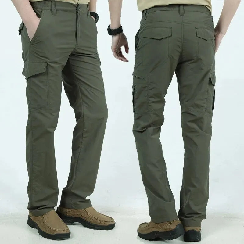 New Mens Tactical Pants Multiple Pocket Elasticity Military Urban Commuter Tacitcal Trousers Men Slim Fat Cargo Pant 5XL
