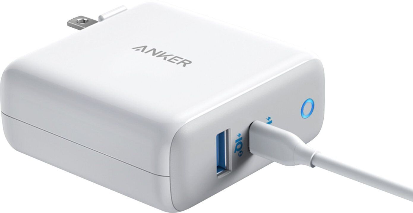 Anker PowerPort Atom III 60W | GaN Fast Charger | USB-C Adapter | White