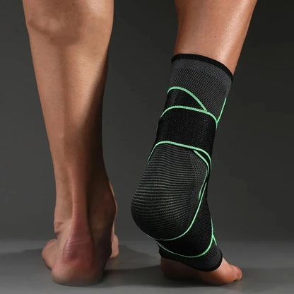 1PC Pressurized Bandage Ankle Support Ankle Brace Protector Foot Strap Elastic Belt Fitness Sports Gym Badminton Accessory