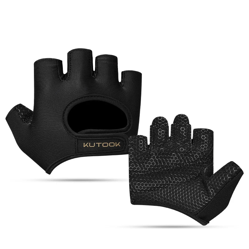 KUTOOK Sport Fitness Gloves for Training Weightlifting Workout Partial Durable Gloves with Cushion for Exercise Gym Accessories