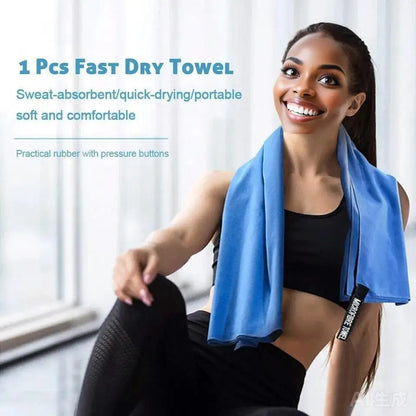 Microfiber Quick Dry Towel | Sandproof Lightweight for Beach Swim Yoga | Gym Travel Sports Accessories | Compact Portable