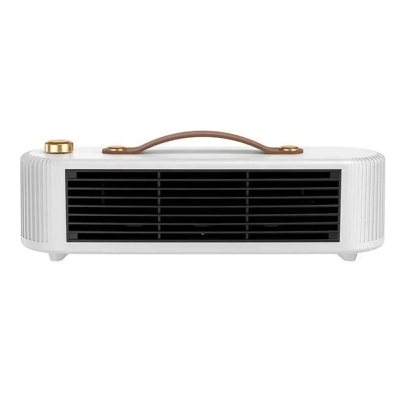 Portable Electric Space Heater for Indoor Use, Energy-Efficient Small Heater with Quick Heating and Tabletop Fireplace Design
