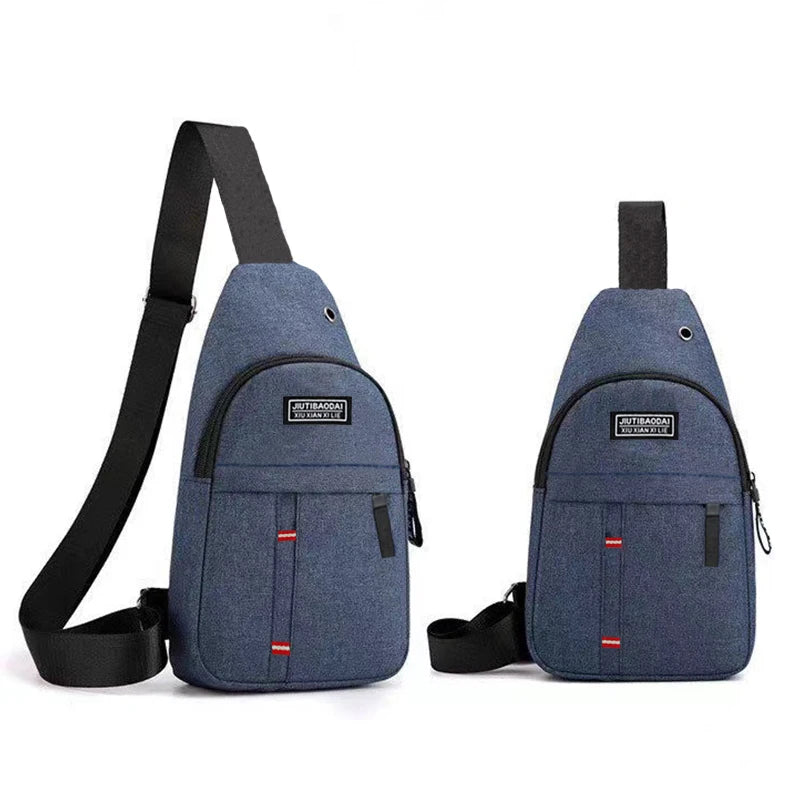 Lady adjustable chest pocket outdoor mountain bike single-shoulder diagonal cross Oxford fabric chest pocket