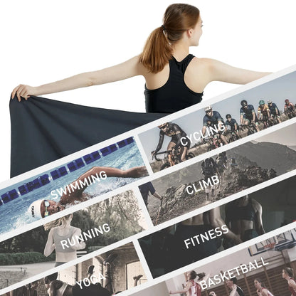 Microfiber Quick Dry Towel | Sandproof Lightweight for Beach Swim Yoga | Gym Travel Sports Accessories | Compact Portable