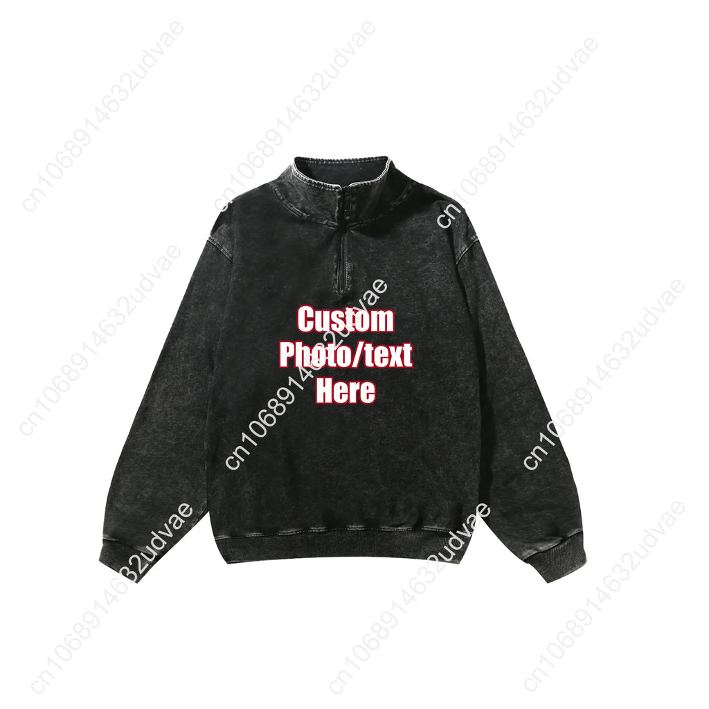 Scouts of America Retro Sweatshirt Man Woman Teenager Vintage Pullover Half Zipper Sweat Shirt Photo Custom Long Sleeved Tshirt