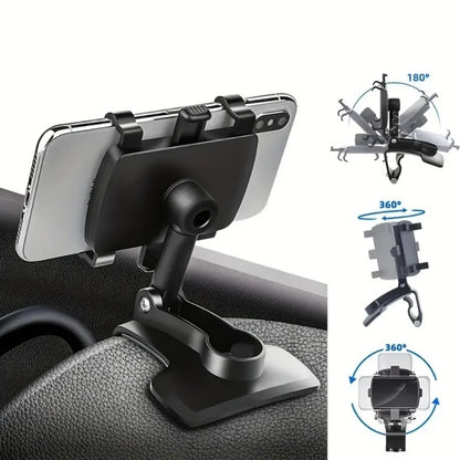 Universal Car Phone Holder Car Support Multi-Functional Dashboard For iPhone Samsung GPS Bracket 180 Degree Rotation Accessorie