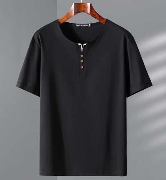 New plus size men's short sleeved T-shirt for summer fat half sleeved men top