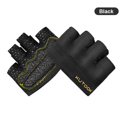 KUTOOK Sport Fitness Gloves for Training Weightlifting Workout Partial Durable Gloves with Cushion for Exercise Gym Accessories