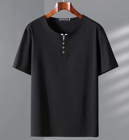 New plus size men's short sleeved T-shirt for summer fat half sleeved men top