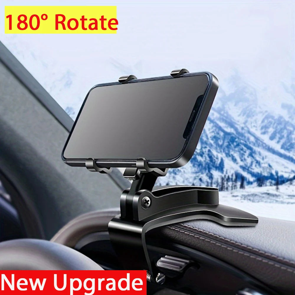 Universal Car Phone Holder Car Support Multi-Functional Dashboard For iPhone Samsung GPS Bracket 180 Degree Rotation Accessorie