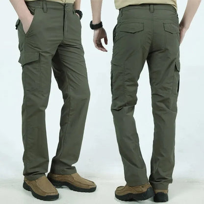 New Mens Tactical Pants Multiple Pocket Elasticity Military Urban Commuter Tacitcal Trousers Men Slim Fat Cargo Pant 5XL