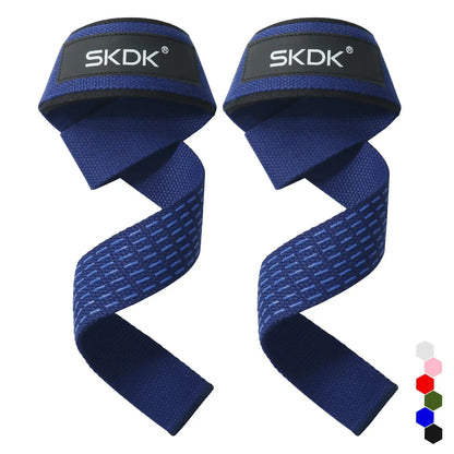 2Pcs Weightlifting Wrist Straps Strength Training Adjustable Non-slip Gym Booster Bands Fitness Lifting Support Sports Grip Band
