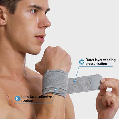 1/2PCS Wrist Adjustable Velcro Wrist Support Brace Gym Fitness Protective Accessories for Left/Right Hand Pain Relief