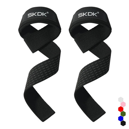 2Pcs Weightlifting Wrist Straps Strength Training Adjustable Non-slip Gym Booster Bands Fitness Lifting Support Sports Grip Band