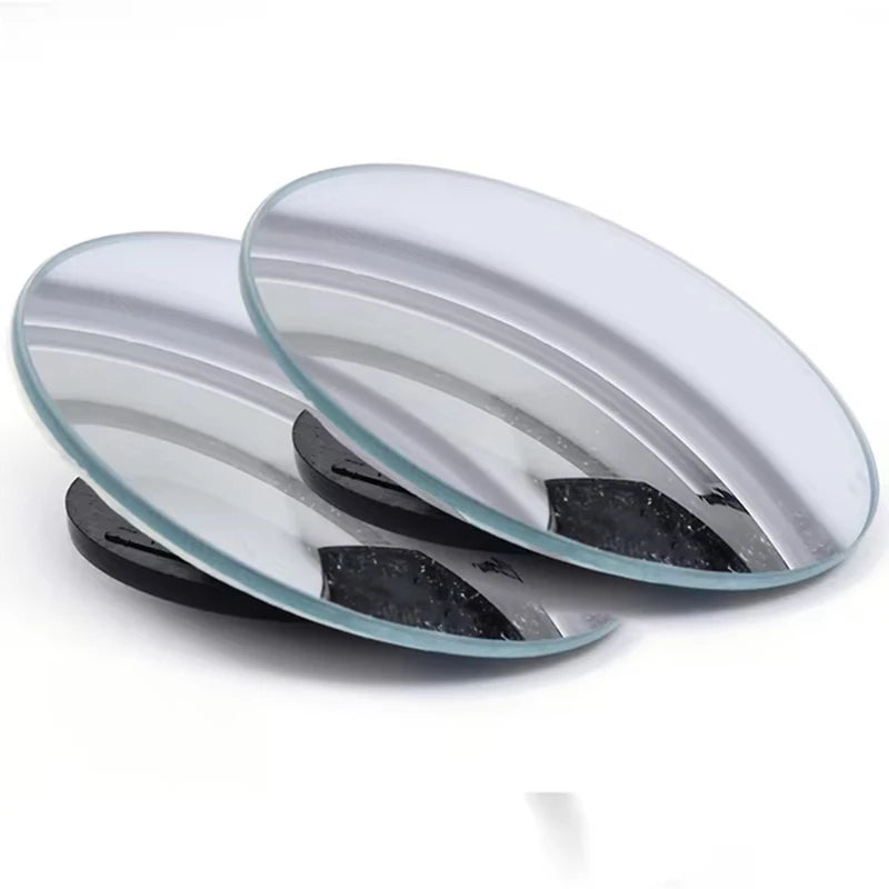 360° Adjustable Car Blind Spot Mirror – Wide Angle Round Convex Rearview Auxiliary Mirror for Reverse & Side Viewing