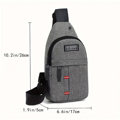 Lady adjustable chest pocket outdoor mountain bike single-shoulder diagonal cross Oxford fabric chest pocket