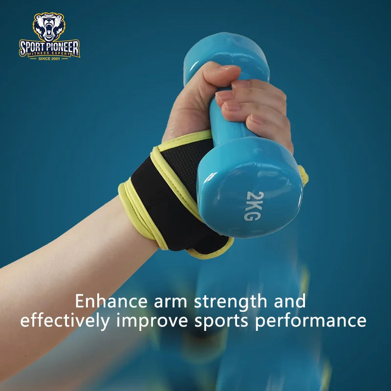 1lb Weight Lifting Gloves for Fitness And Gym Sports Hand Protector Men Women Body Building Running