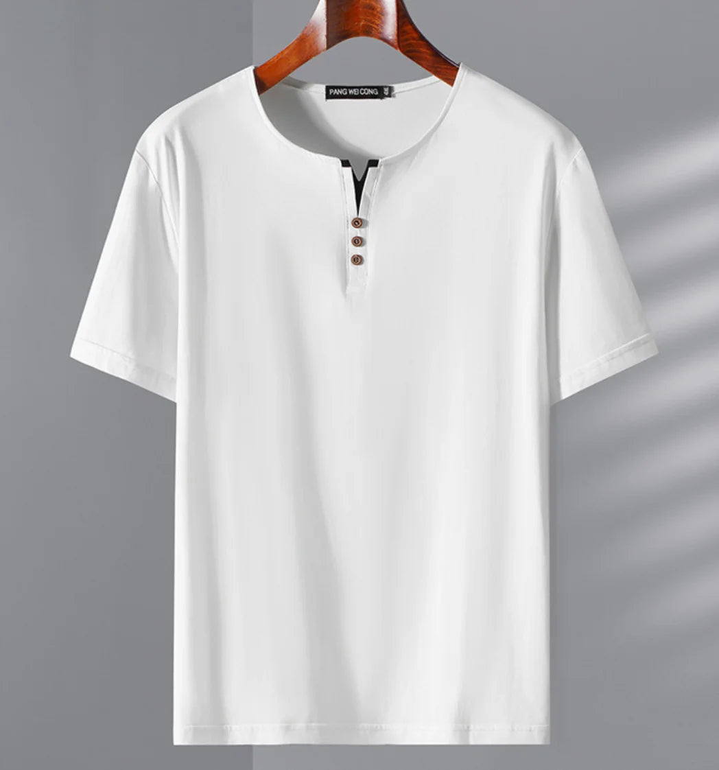 New plus size men's short sleeved T-shirt for summer fat half sleeved men top