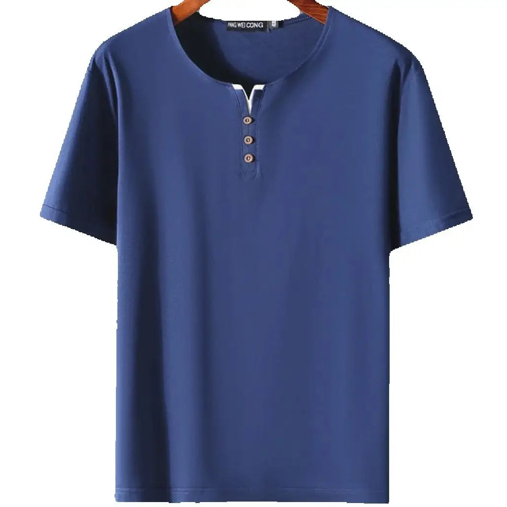 New plus size men's short sleeved T-shirt for summer fat half sleeved men top