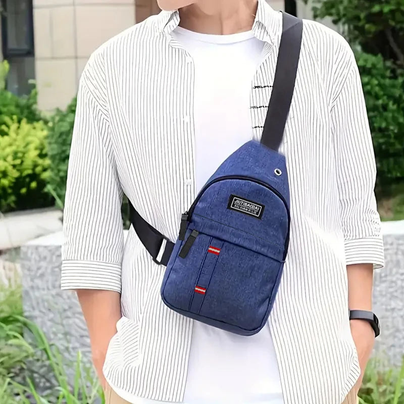 Lady adjustable chest pocket outdoor mountain bike single-shoulder diagonal cross Oxford fabric chest pocket