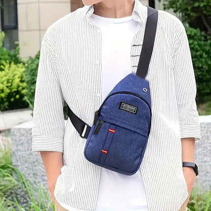 Lady adjustable chest pocket outdoor mountain bike single-shoulder diagonal cross Oxford fabric chest pocket