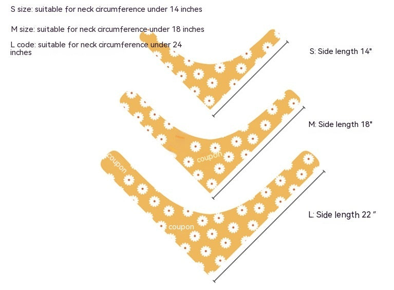 Pet Dog Striped Design Saliva Towel