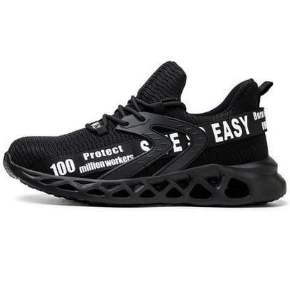 SwiftCart Steel Toe Stylish Work Sneakers