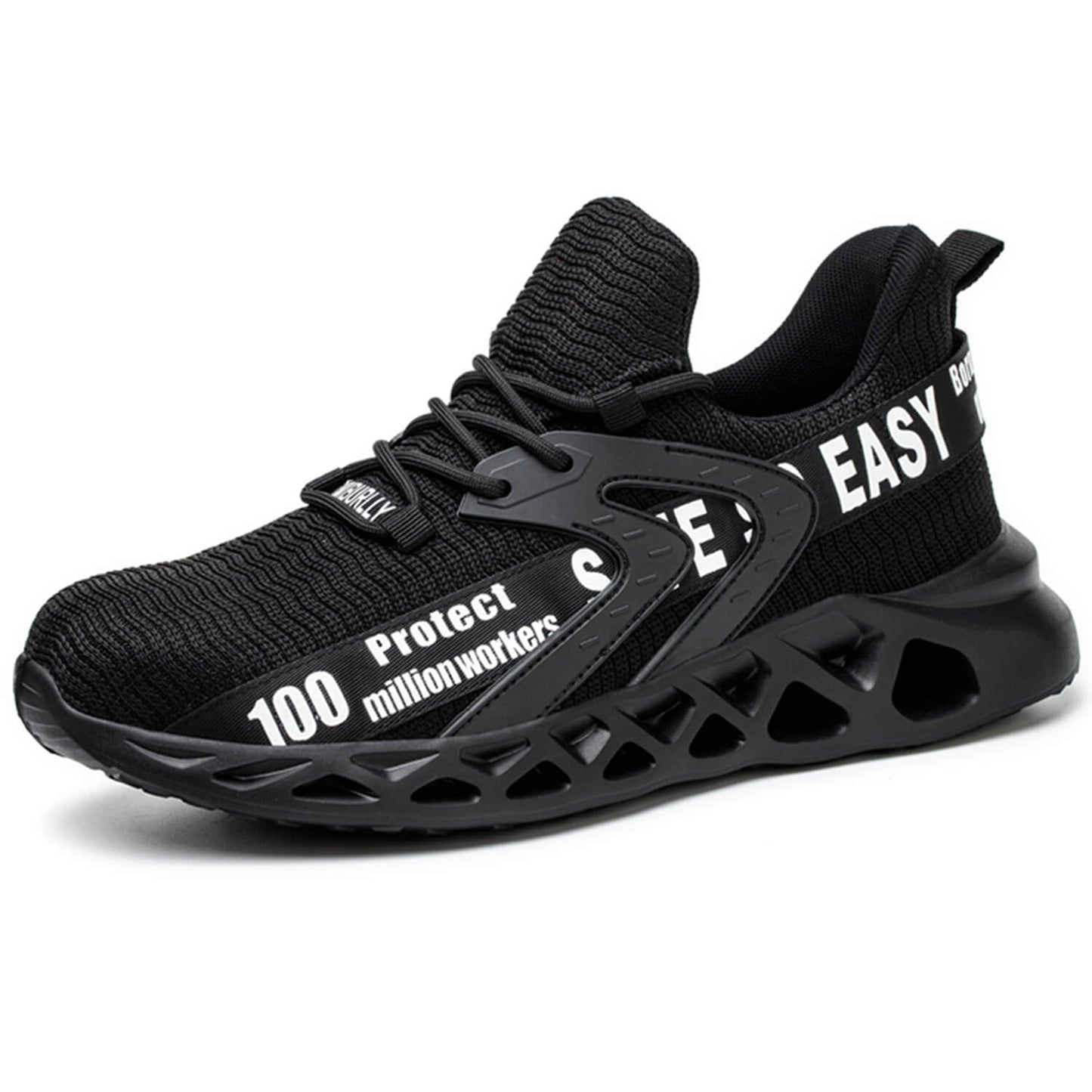 SwiftCart Steel Toe Stylish Work Sneakers