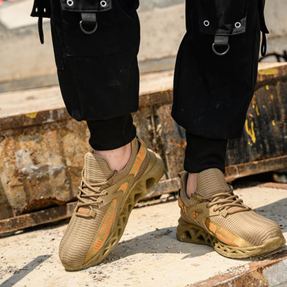 SwiftCart Steel Toe Stylish Work Sneakers