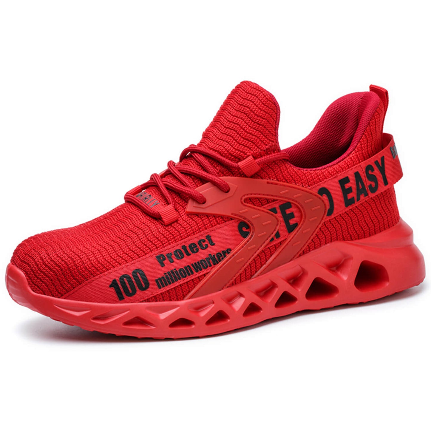 SwiftCart Steel Toe Stylish Work Sneakers